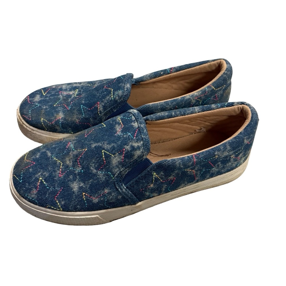 Denim Star Slip-On Sneakers | The Children’s Place Size 2 Girls Casual Shoes